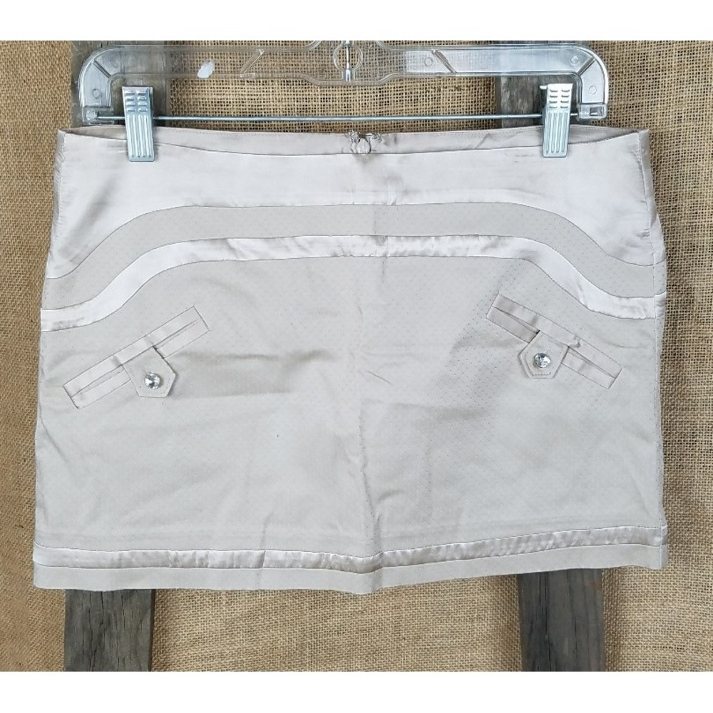 Marciano women 8 mini skirt textured Academia Preppy Minimalist Collegiate